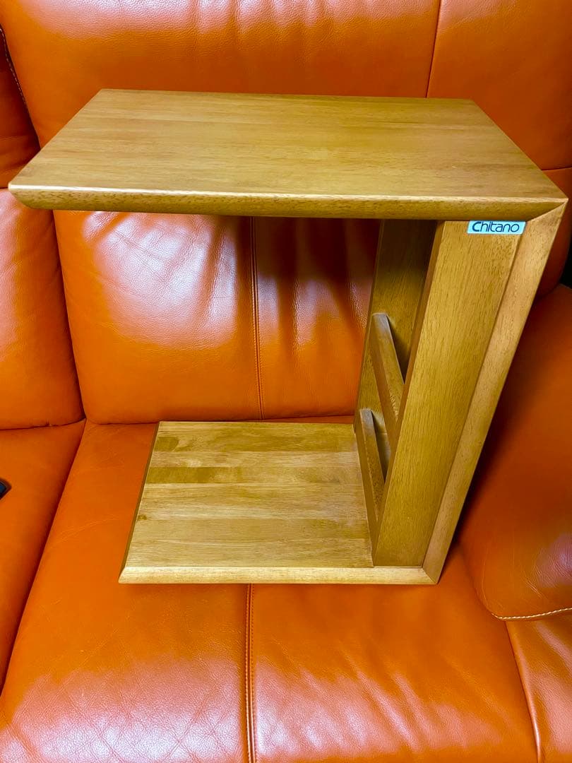 カリモク　サイドテーブル　コの字型