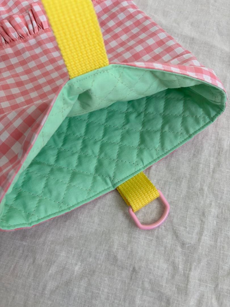 【mana☺︎】　レッスンバッグ　上履き入れ　お着替え袋