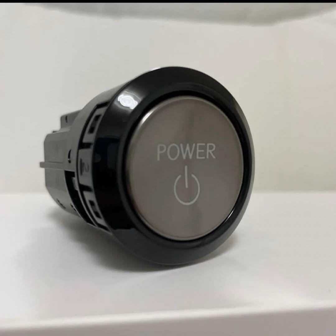 新品未使用☆現行レクサス 逆反りスタートスイッチ☆スカイブルー打ち替え済み