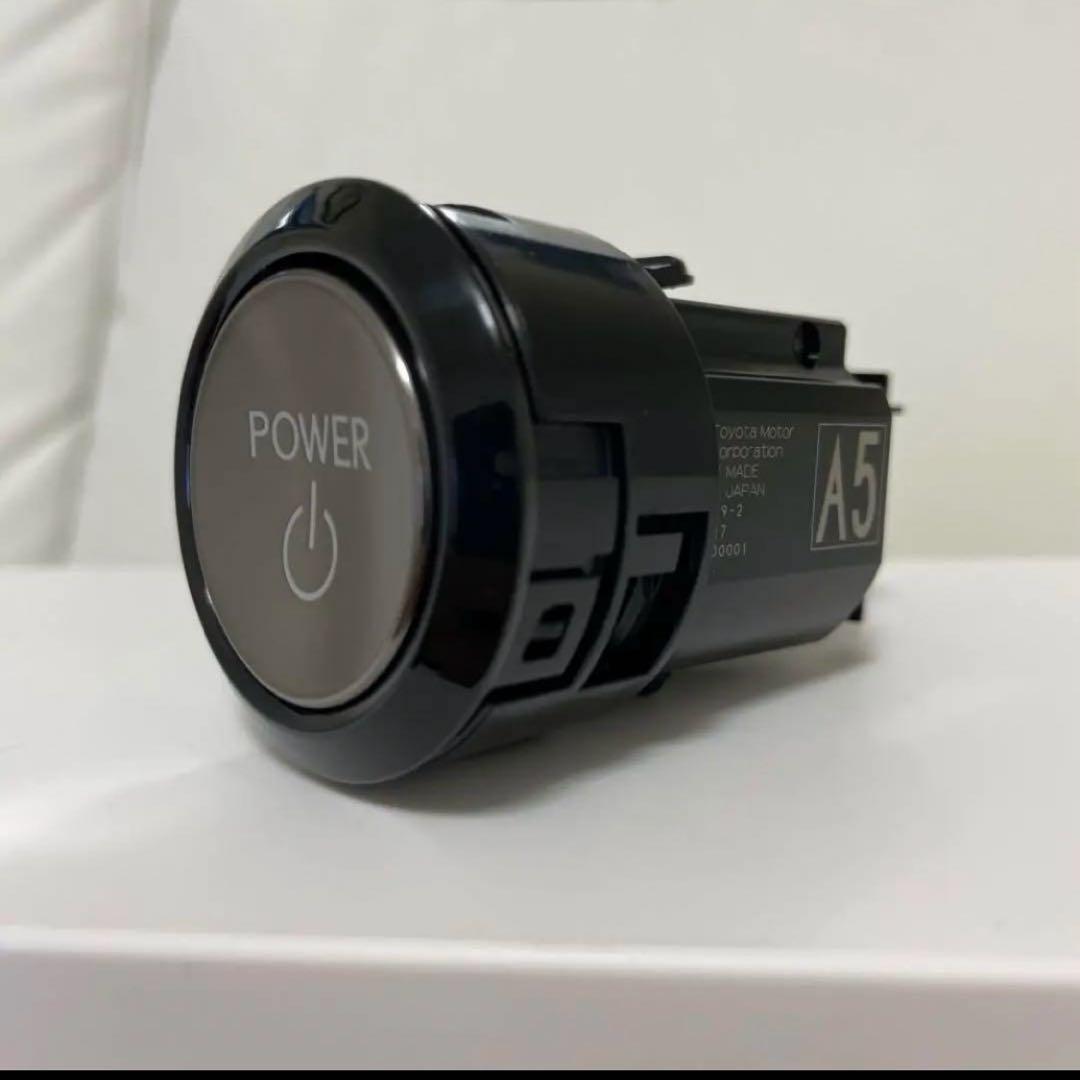 新品未使用☆現行レクサス 逆反りスタートスイッチ☆スカイブルー打ち替え済み