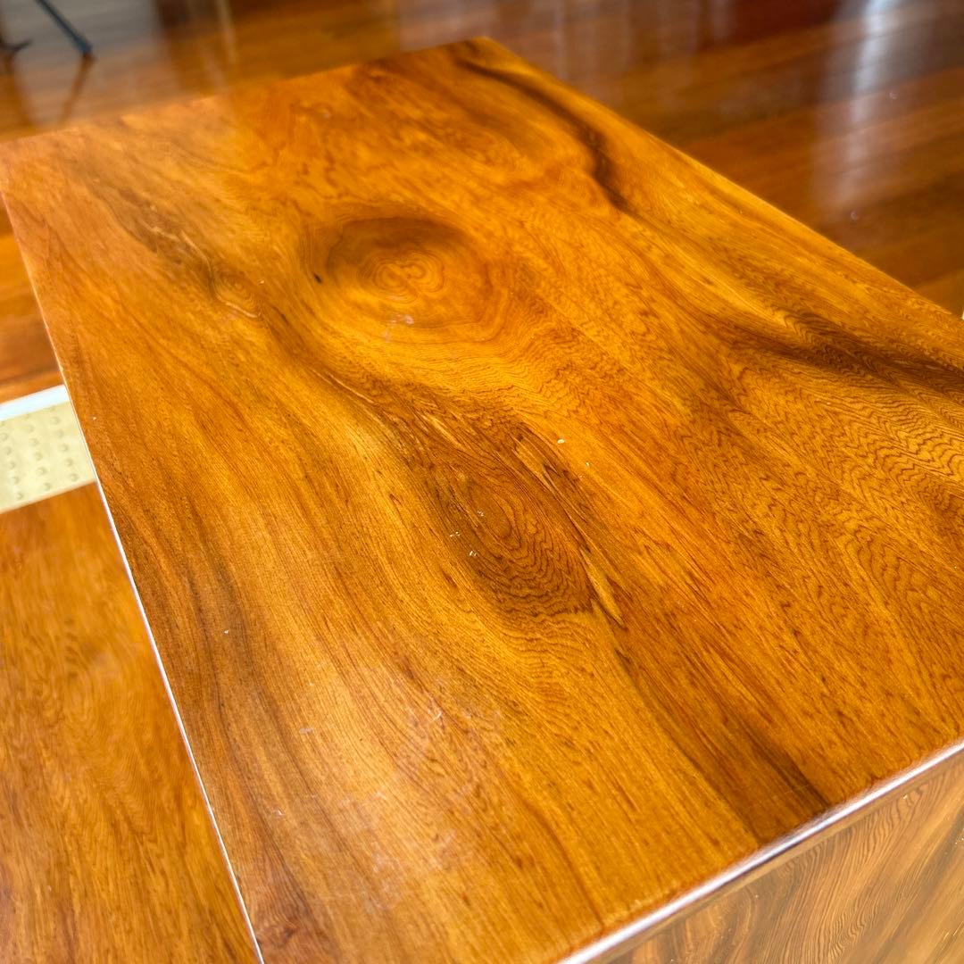 【昭和レトロ】天然木　屋久杉　箪笥　引き出し　小物入　飾り台　花台