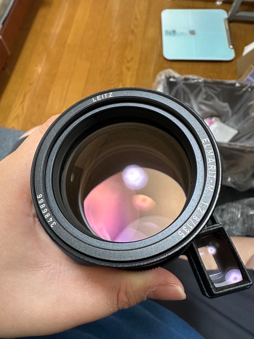 Leica ELMARIT-M 135mm F2.8 E55 メガネ付き レンズ