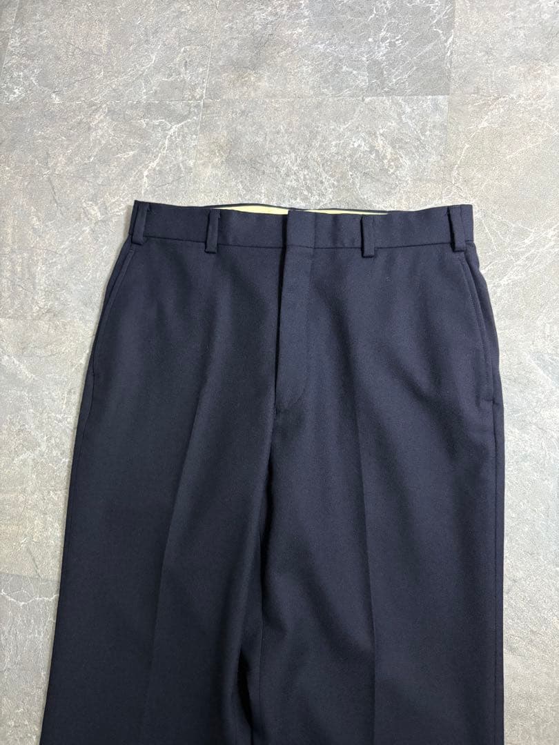 パンツ 90s J.PRESS wide wool slacks dark navy