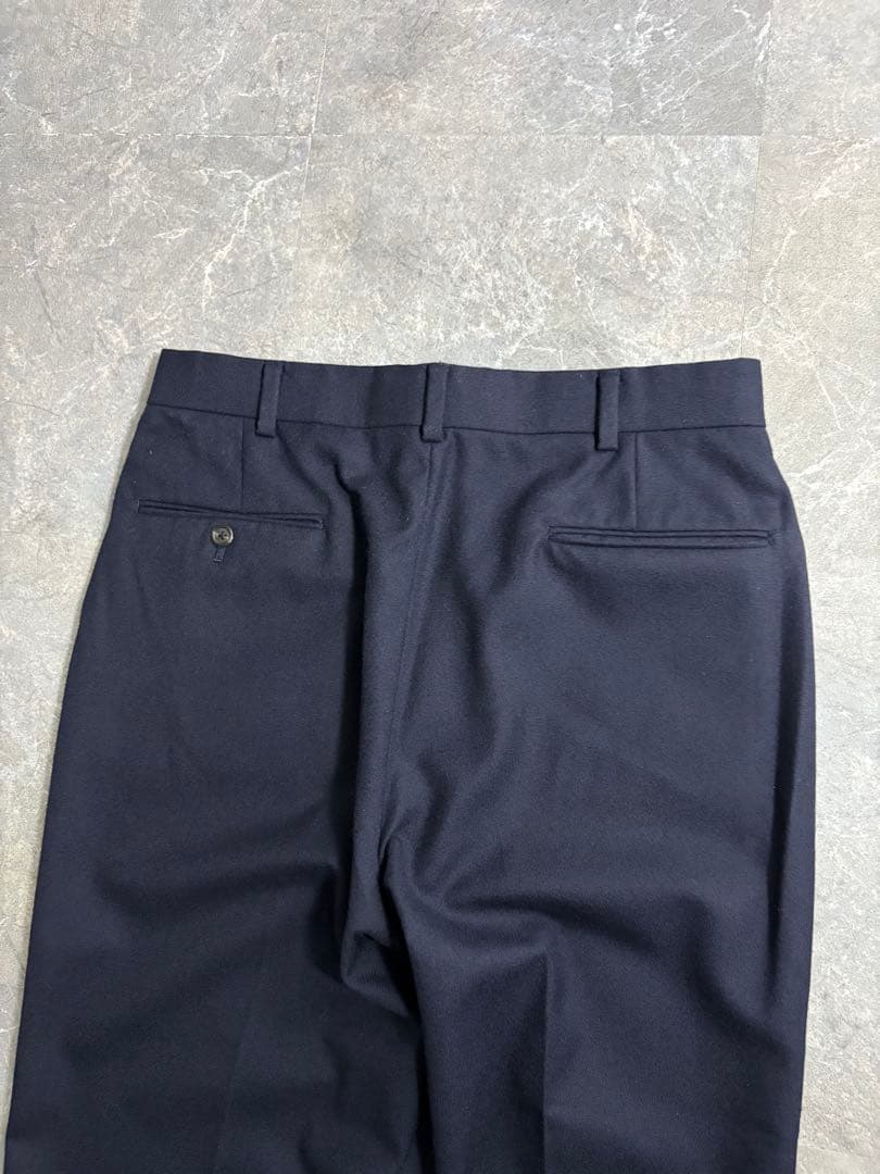 パンツ 90s J.PRESS wide wool slacks dark navy