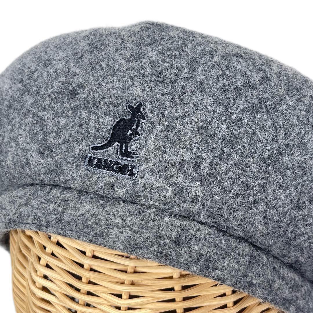 SALE⭐️BIGサイズ　KANGOL　ベレー　ウール素材　Gray　XLサイズ