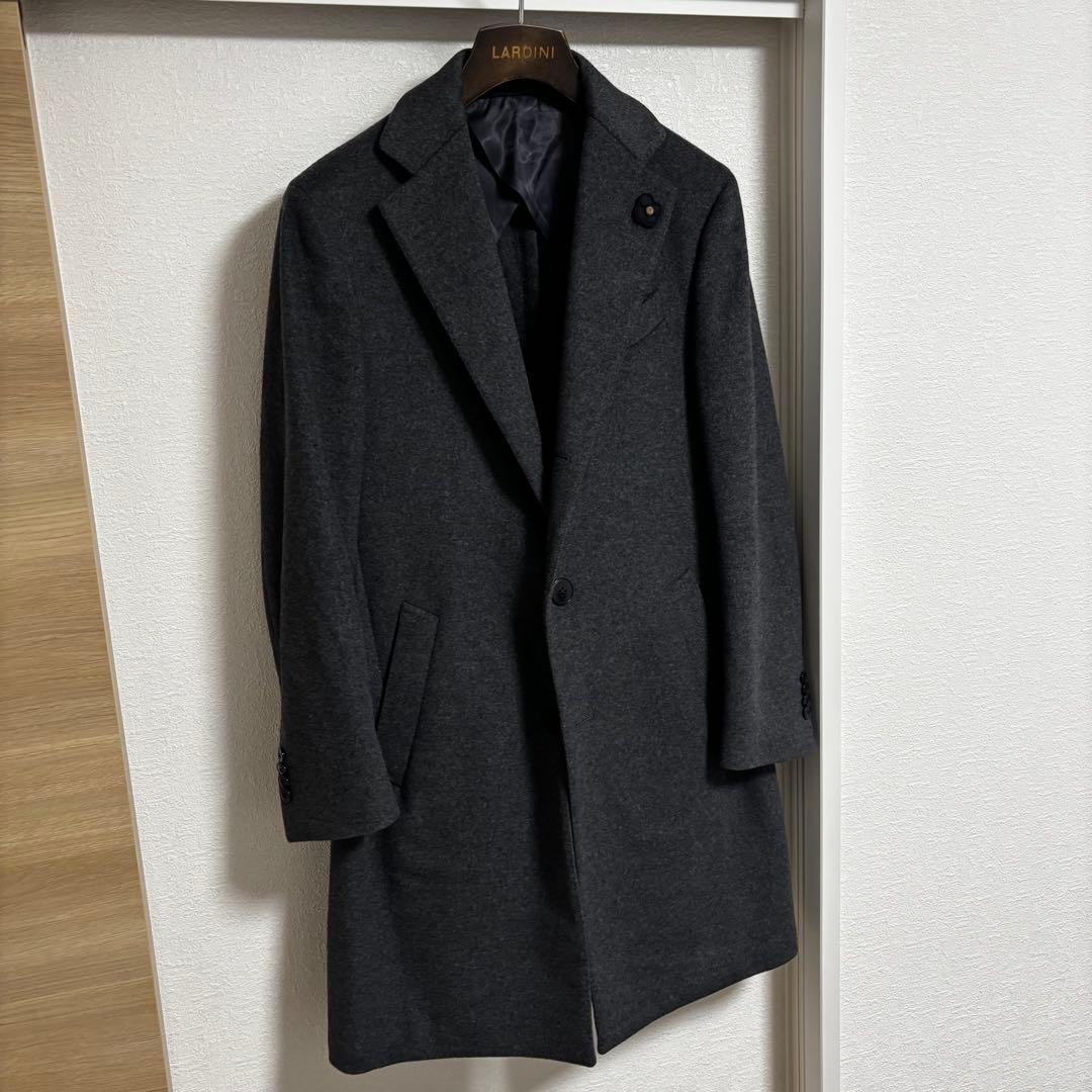 ラルディーニ ウールチェスターコート グレー 44
