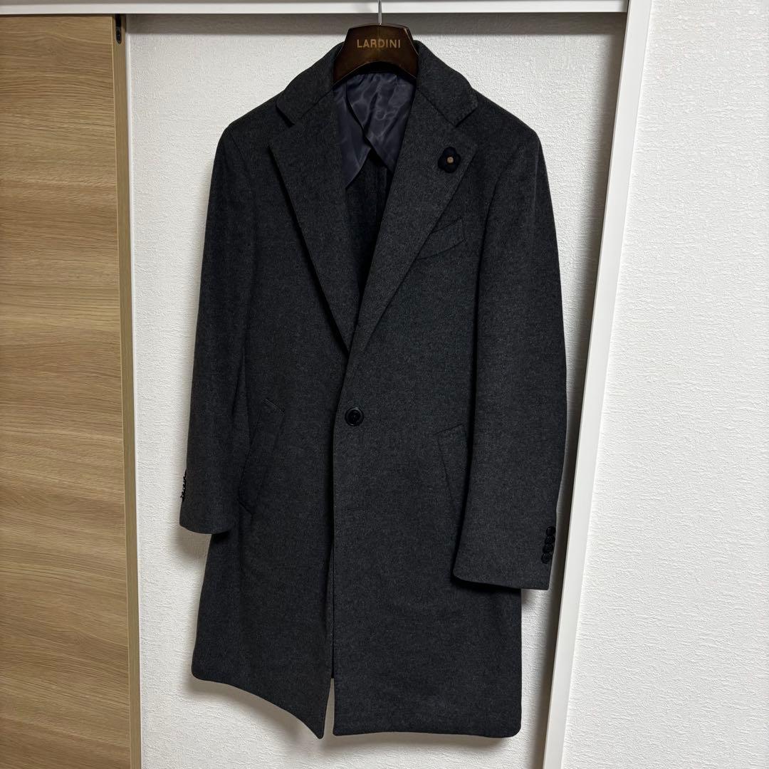 ラルディーニ ウールチェスターコート グレー 44