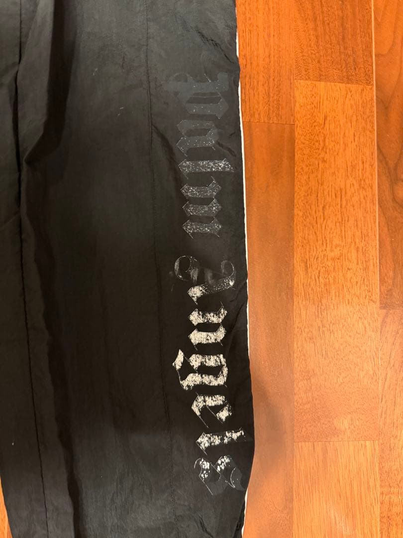 深瀬着用　Palm Angels ナイロントラックパンツ　ブラック