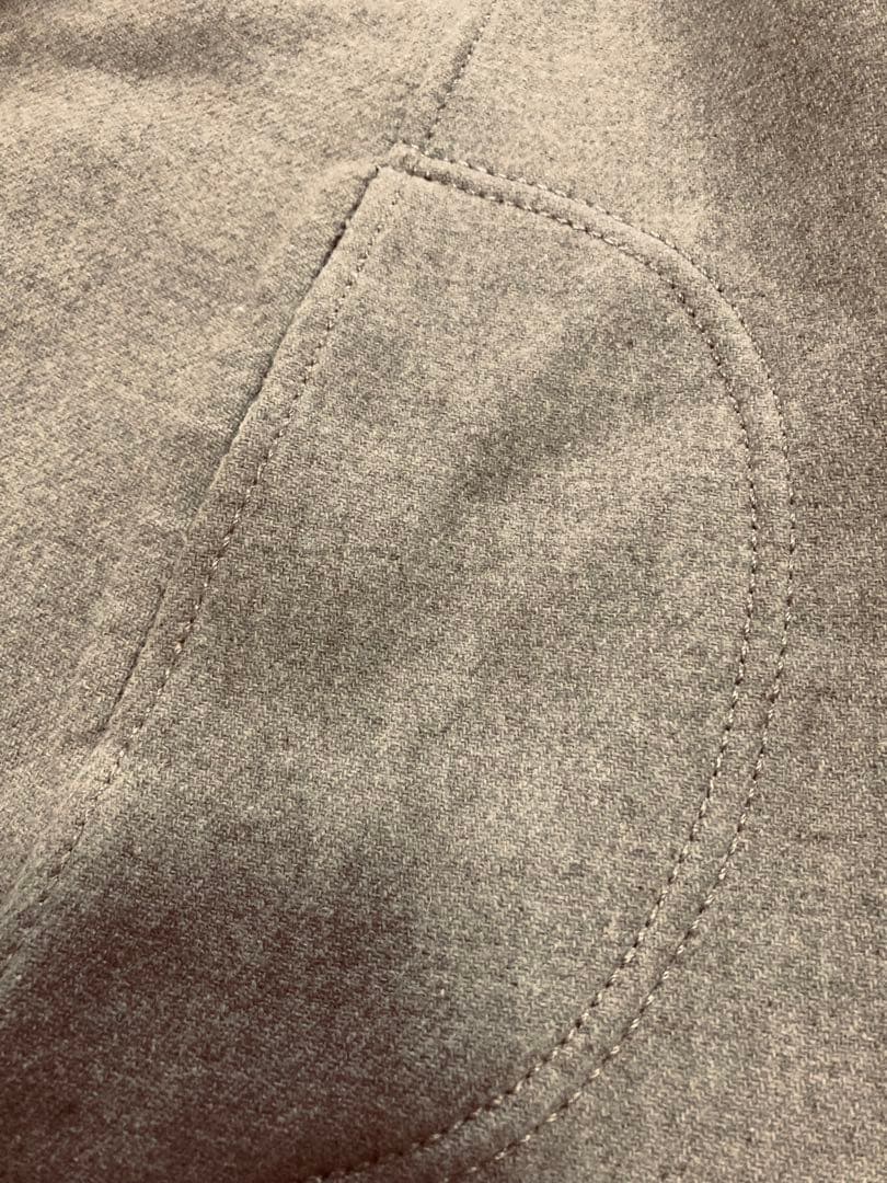 オンワード　防寒　昭和レトロ　ベージュ系　フード付きリバーシブル　マント　ケープ