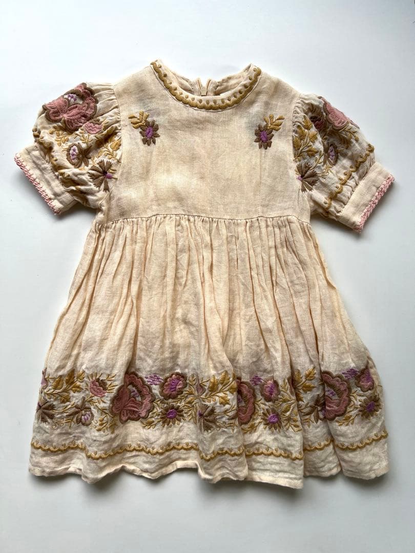 Apolina 刺繍　ワンピース　ドレス　3-5Y Mya Dress アポリナ