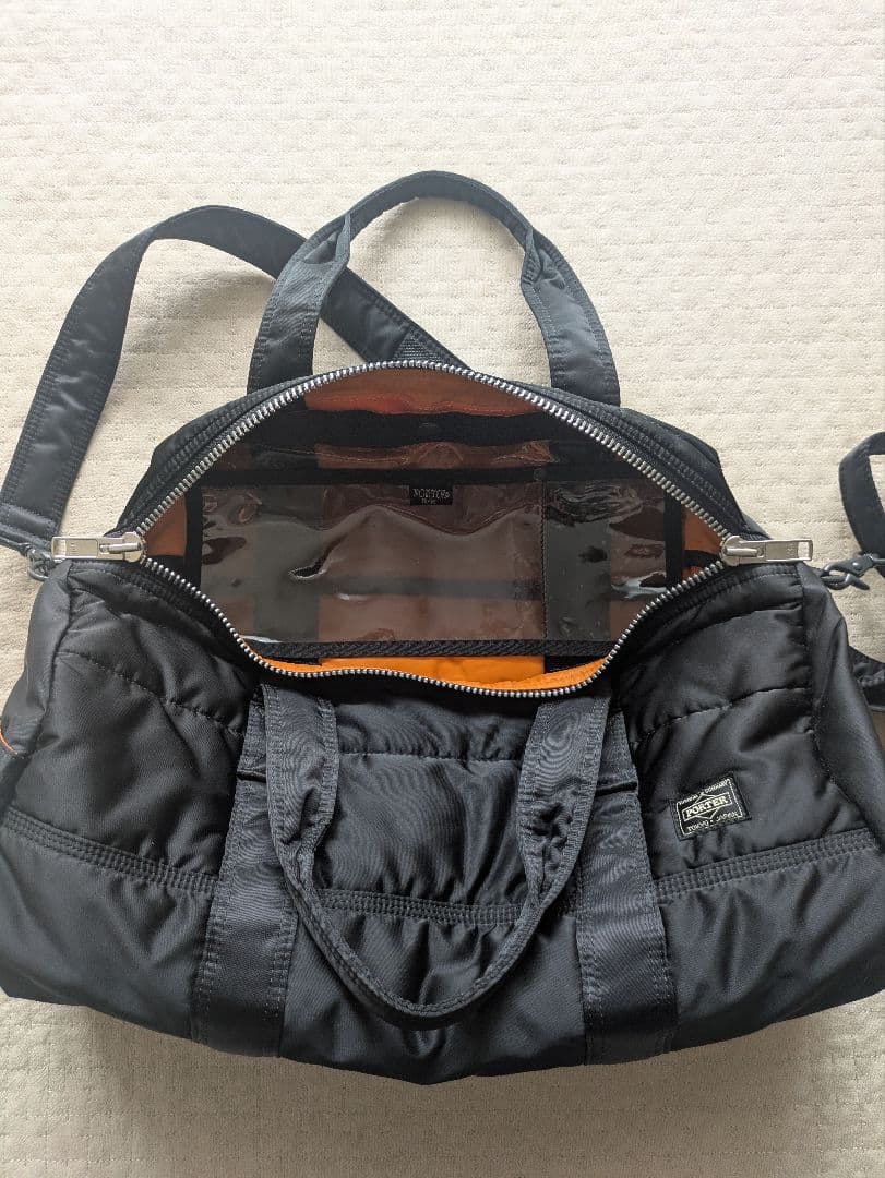 廃盤美品 PORTER ポータータンカー2way ボストンバッグ　黒ドラムバッグ