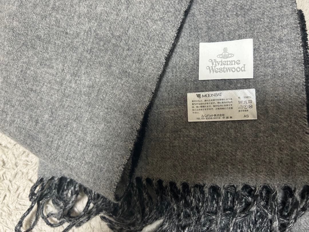 ［Vivienne Westwood］ リバーシブルウールマフラー