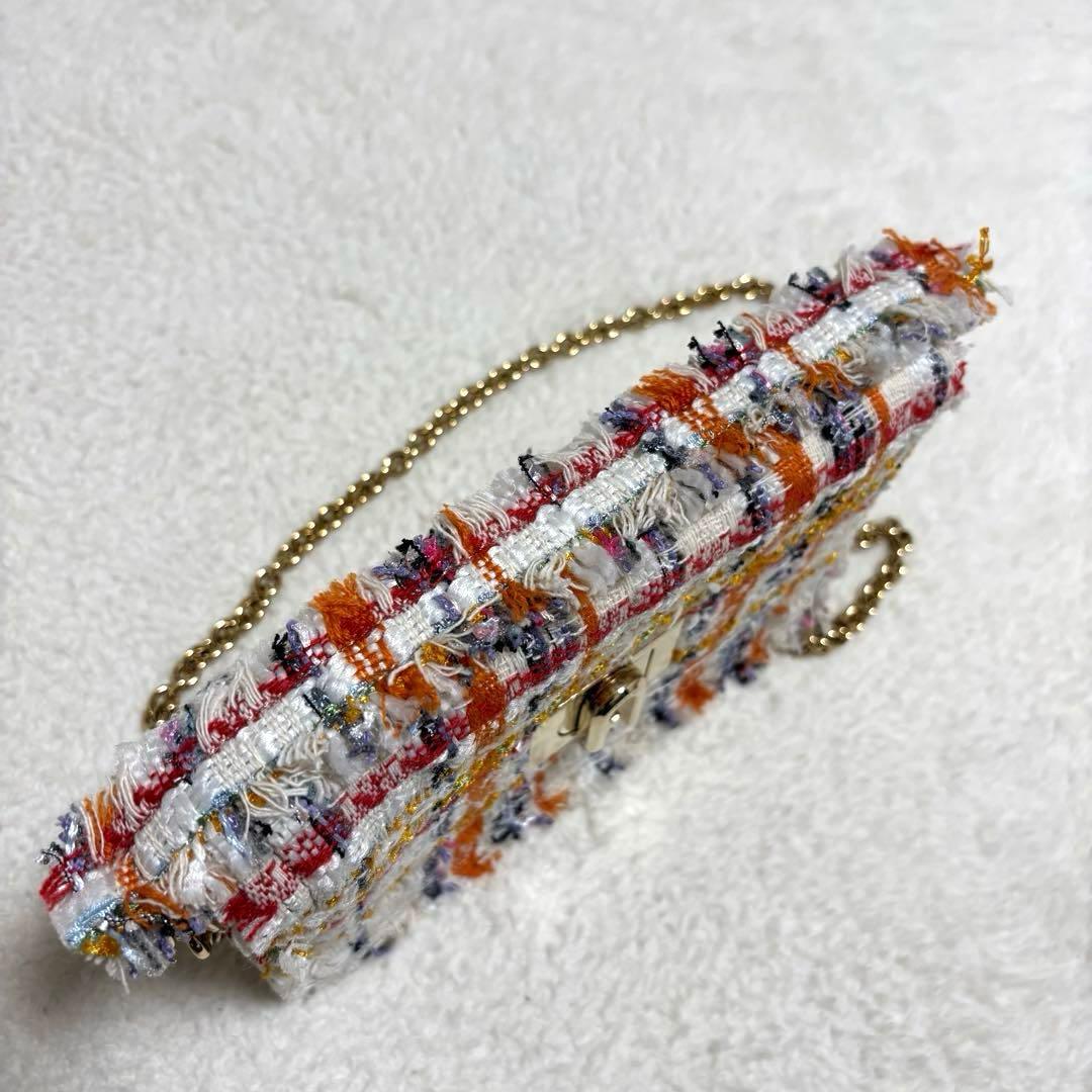 FURLA フルラ 1927 2way ミニ ツイードショルダーバッグ