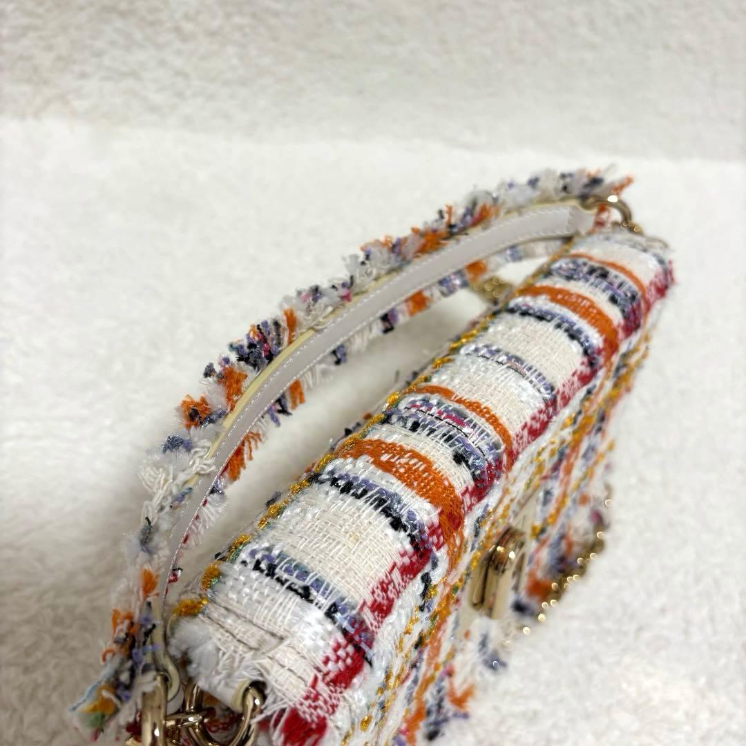 FURLA フルラ 1927 2way ミニ ツイードショルダーバッグ