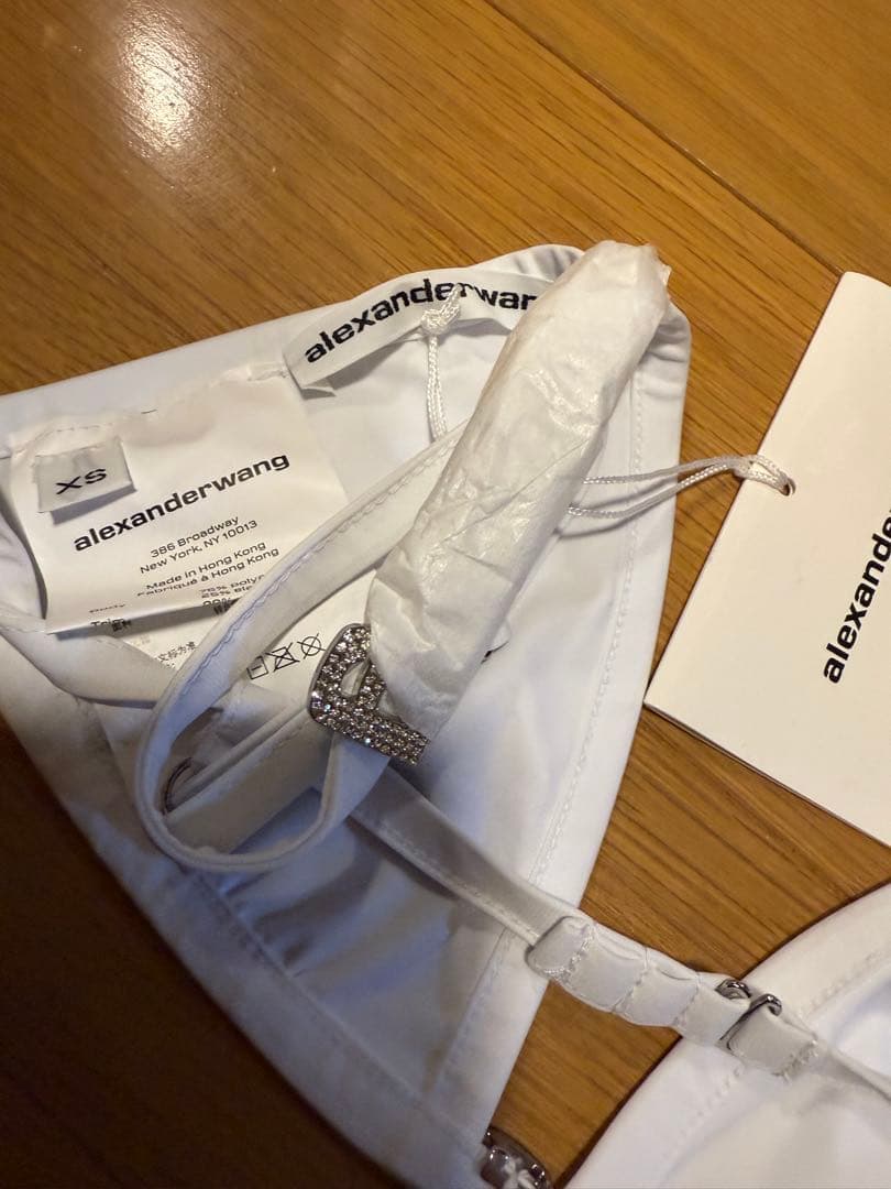 alexanderwang ホワイト三角ビキニ XS 上のみ