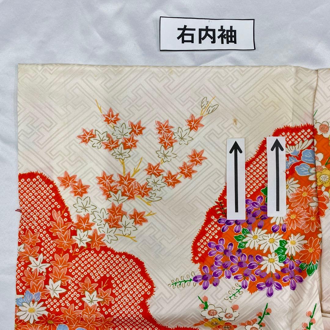 507agu32,507agu8,白薔薇被布◎七五三 三歳 女の子 着物&被布◎