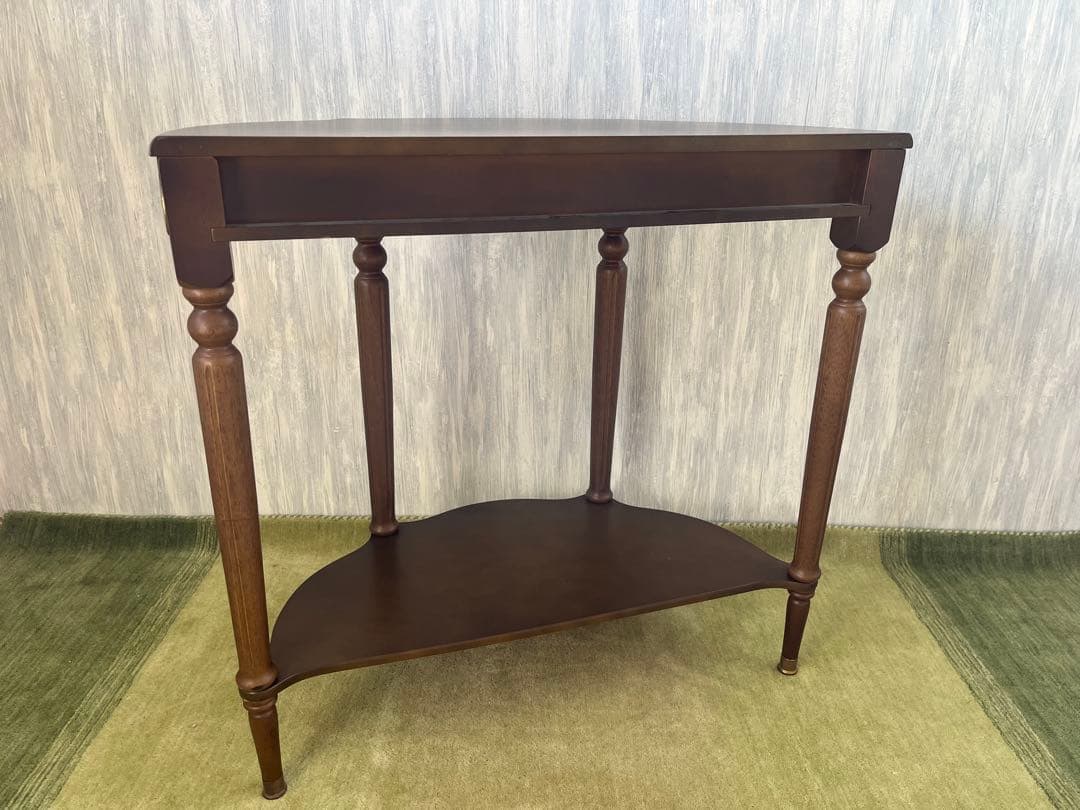 【Yuta】木製コンソールテーブル 引き出し付き