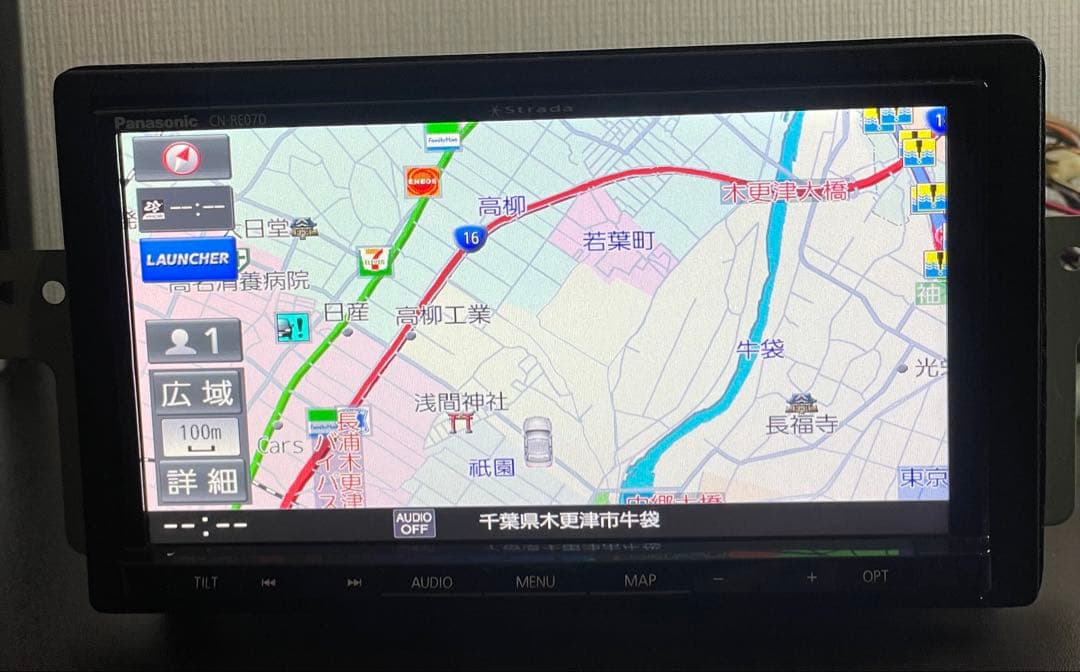 Panasonic ストラーダ　CN-RE07D 地図データ　２０20年