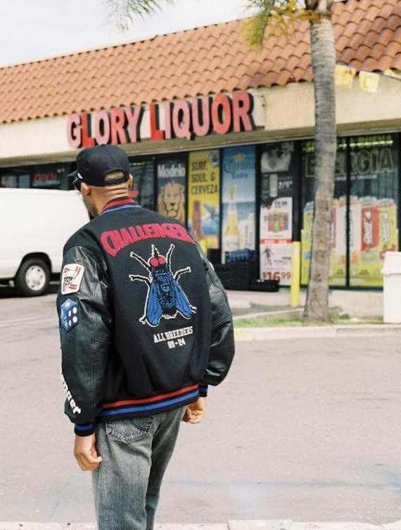 CHALLENGER 15th VARSITY JACKET スタジアム 黒 L