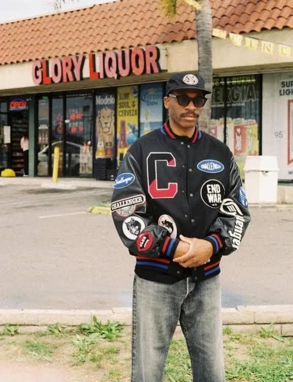 CHALLENGER 15th VARSITY JACKET スタジアム 黒 L