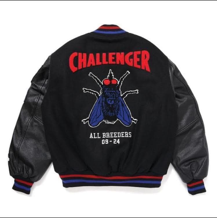CHALLENGER 15th VARSITY JACKET スタジアム 黒 L