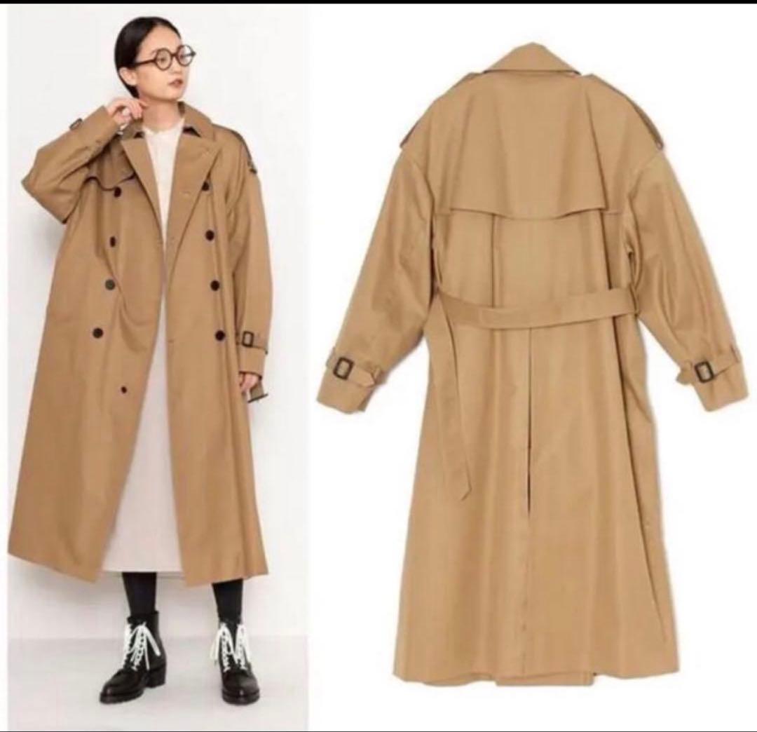 極美品　HYKE トレンチコート BIG FIT サイズ2