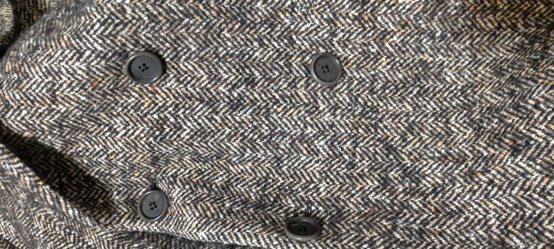 美品⚫エッリコフォルミコラ ダブルブレストチェスターコート 44