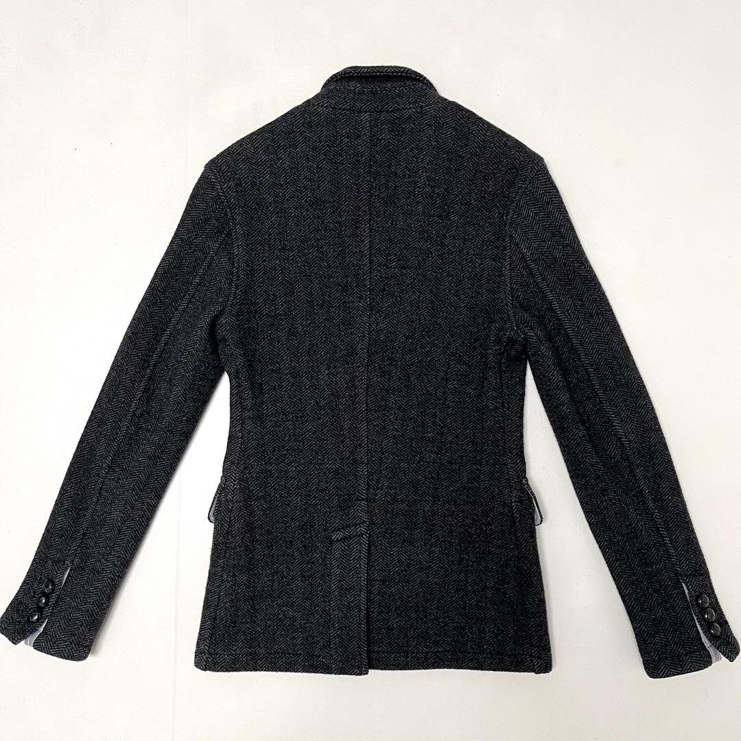 【美品】Ralph Lauren/ヘリンボーン/上質圧縮ウールニット(S)