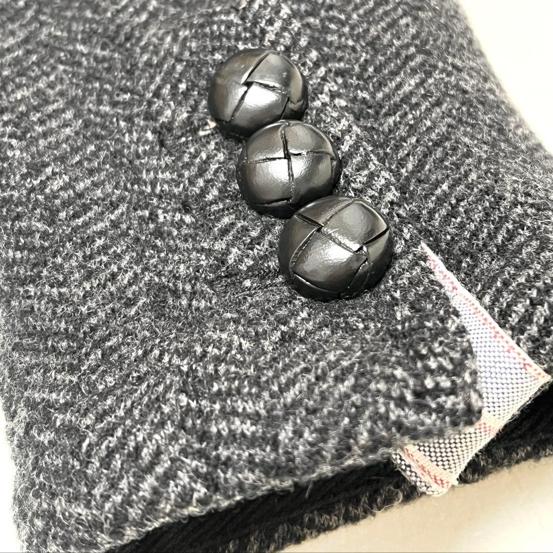 【美品】Ralph Lauren/ヘリンボーン/上質圧縮ウールニット(S)