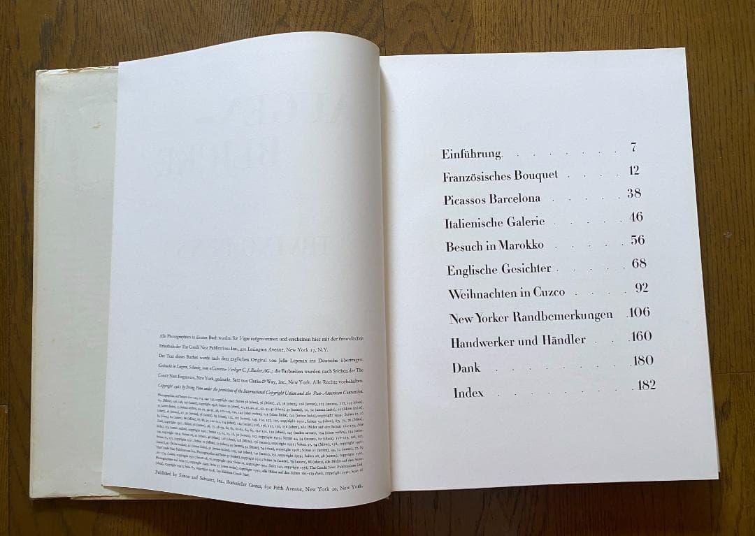 アービング・ペン 写真集 1960年発行