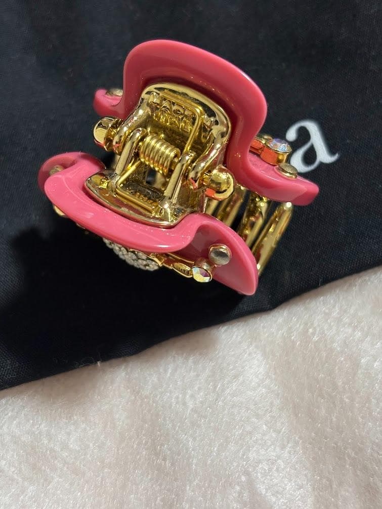 【レア/極美品】アッカ acca クリップ　ヘアクリップ　ハート　ピンク