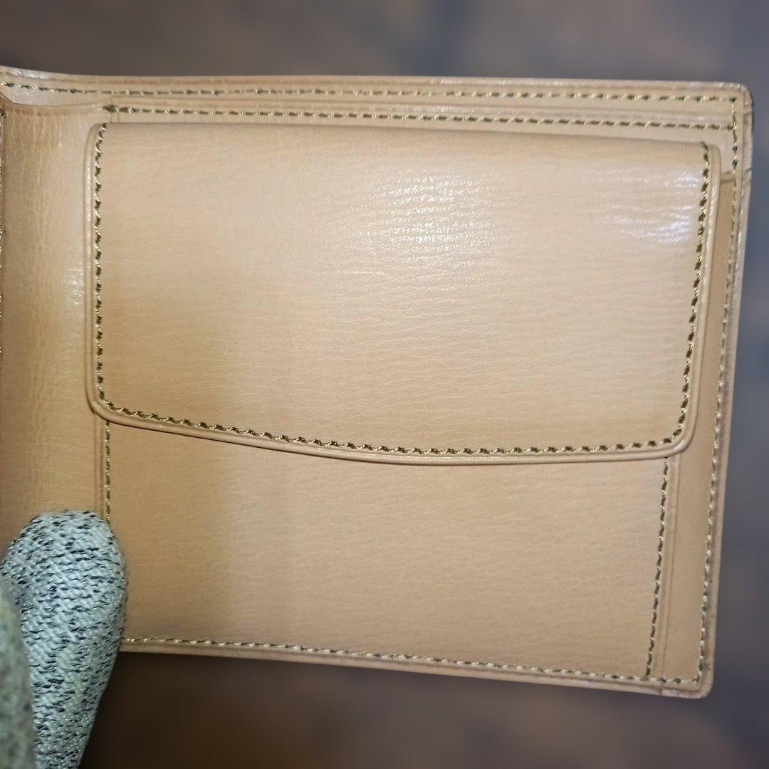 ゲ*ン様 ブースターズ　コードバン　緑　ダークグリーン　 二つ折り　財布