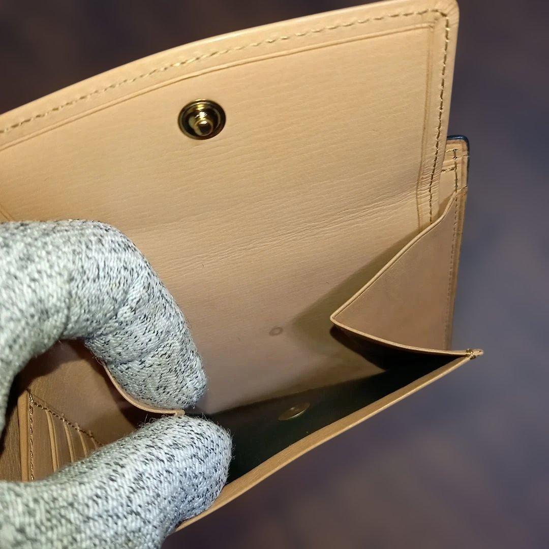 ゲ*ン様 ブースターズ　コードバン　緑　ダークグリーン　 二つ折り　財布