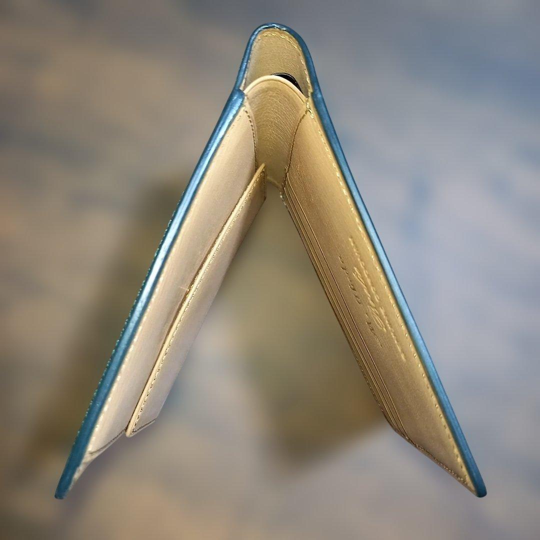 ゲ*ン様 ブースターズ　コードバン　緑　ダークグリーン　 二つ折り　財布