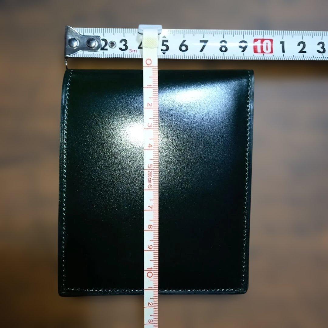 ゲ*ン様 ブースターズ　コードバン　緑　ダークグリーン　 二つ折り　財布
