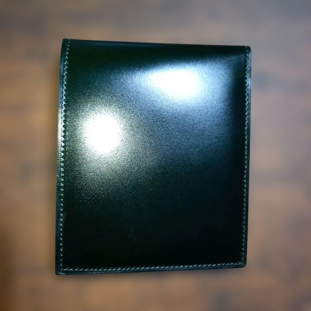 ゲ*ン様 ブースターズ　コードバン　緑　ダークグリーン　 二つ折り　財布