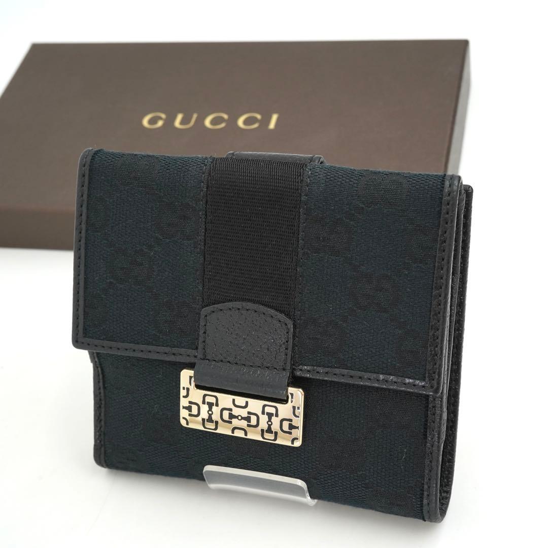 ✨未使用展示品✨　GUCCI ミニ財布　ビット　インターロッキング　キャンバス