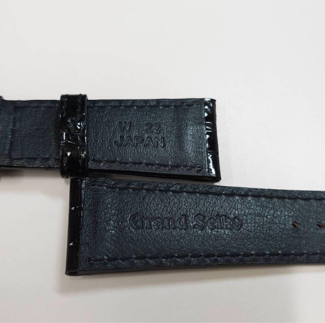 グランドセイコー 純正 革ベルト 尾錠 22mm-18mm SLGA025