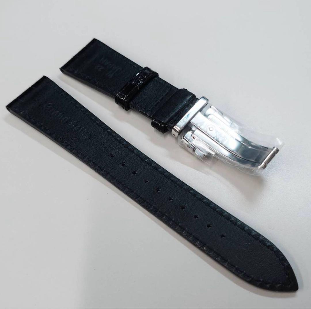 グランドセイコー 純正 革ベルト 尾錠 22mm-18mm SLGA025