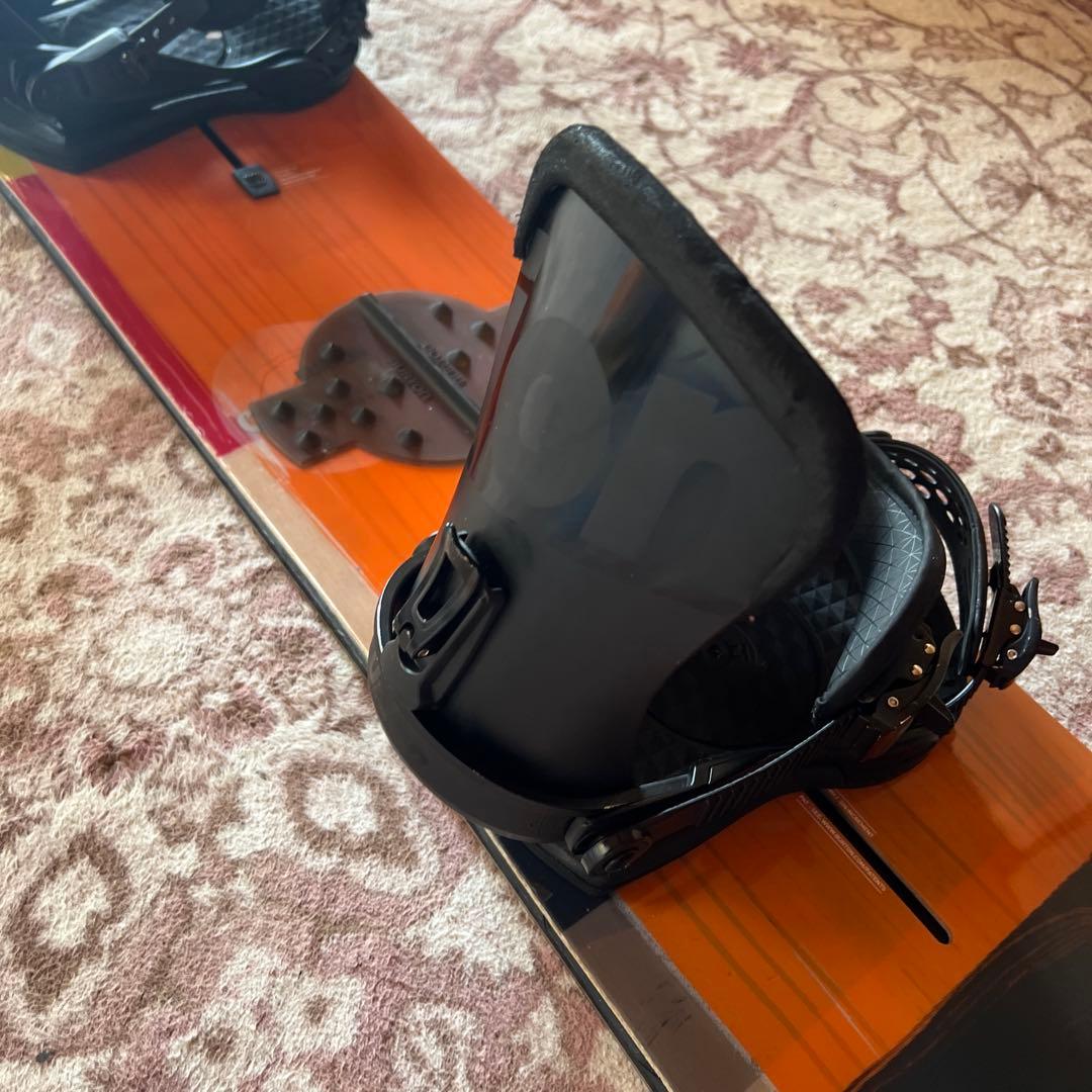 良品 BURTON CUSTOM FV 148cm バイン付 スノーボードセット