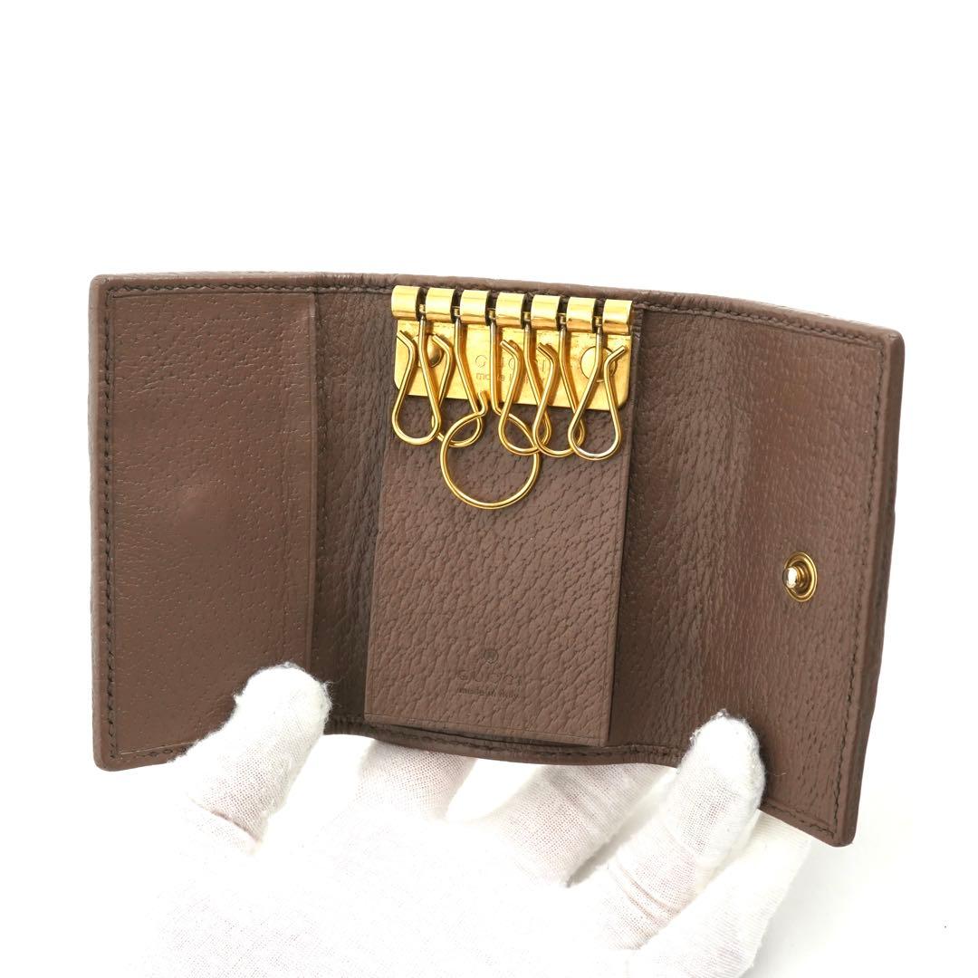 ✨未使用に近い✨　GUCCI キーケース　オフディア　マーモント　6連　PVC