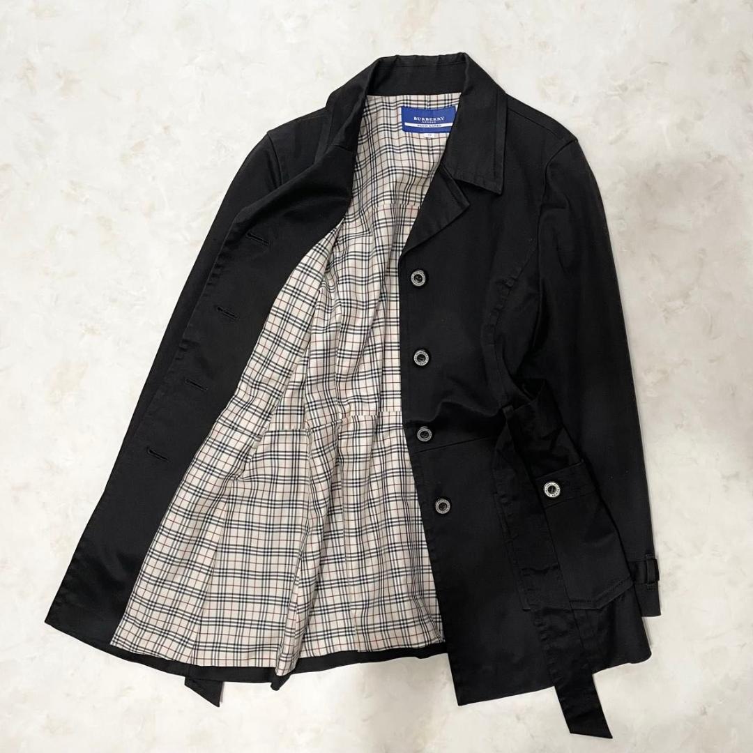 BURBERRY BLUE LABEL トレンチコート 40 ノバチェック　L