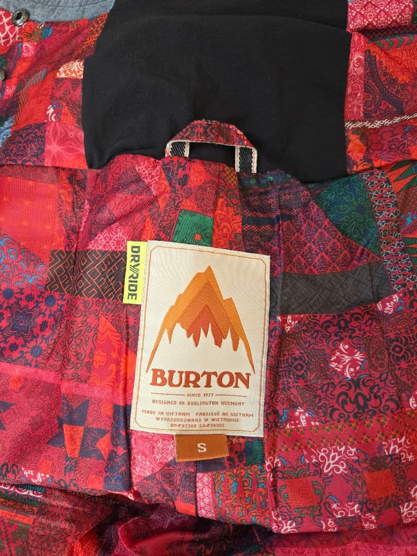 BURTON　ビブパンツ　スノーボードウェア　デニム風
