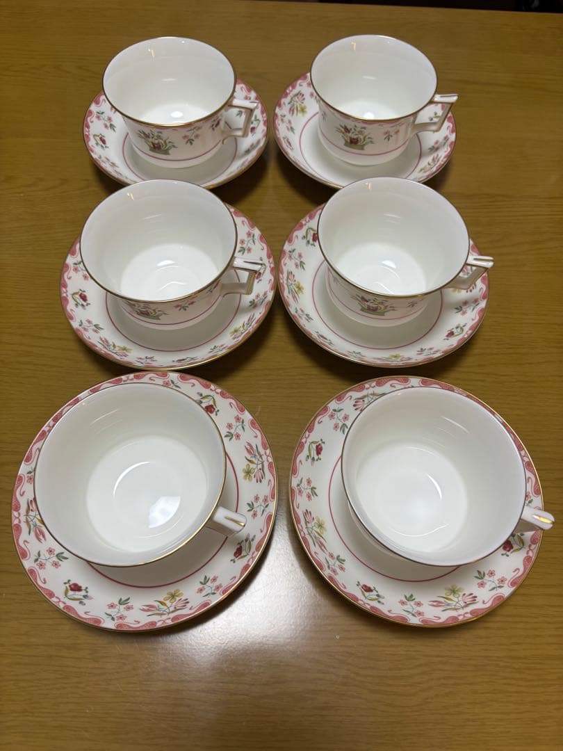 ウェッジウッドビアンカティーセット6客