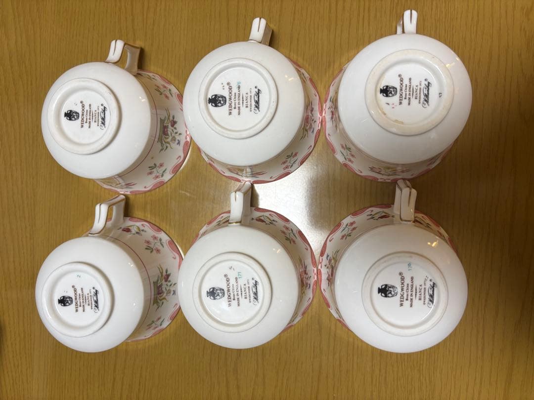 ウェッジウッドビアンカティーセット6客