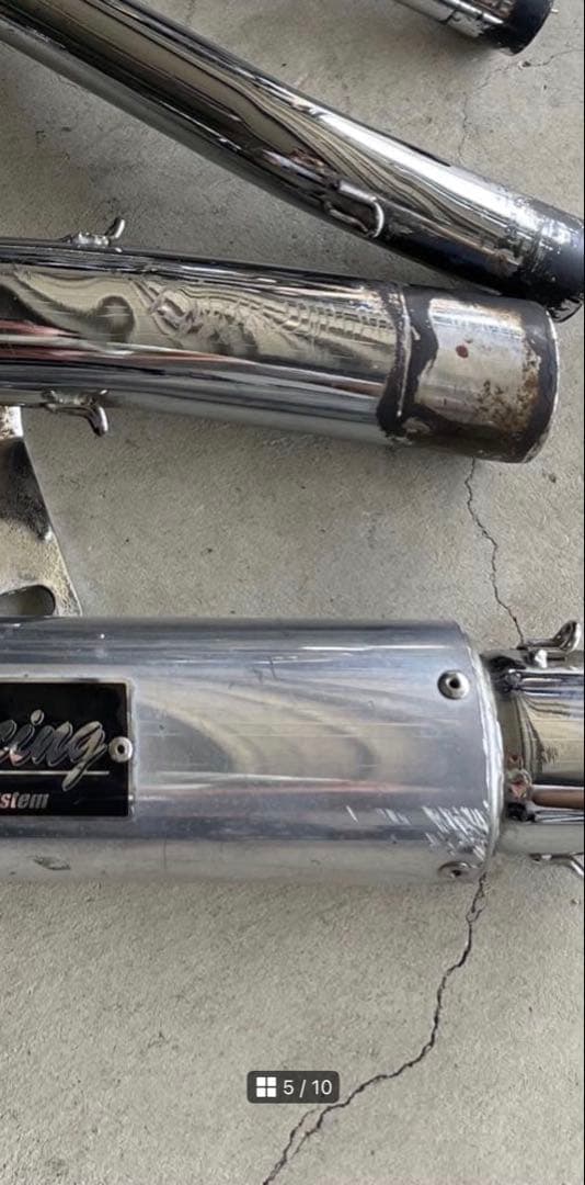 XJR400 4HM マフラー プリティーレーシング ガニマタ