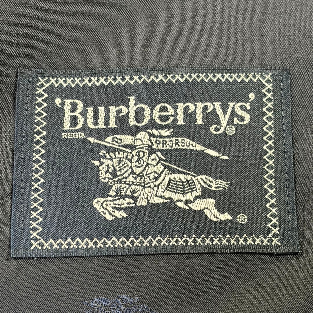 極美品 バーバリー 紺ブレ 刻印金ボタン ネイビー ダブル Mサイズ