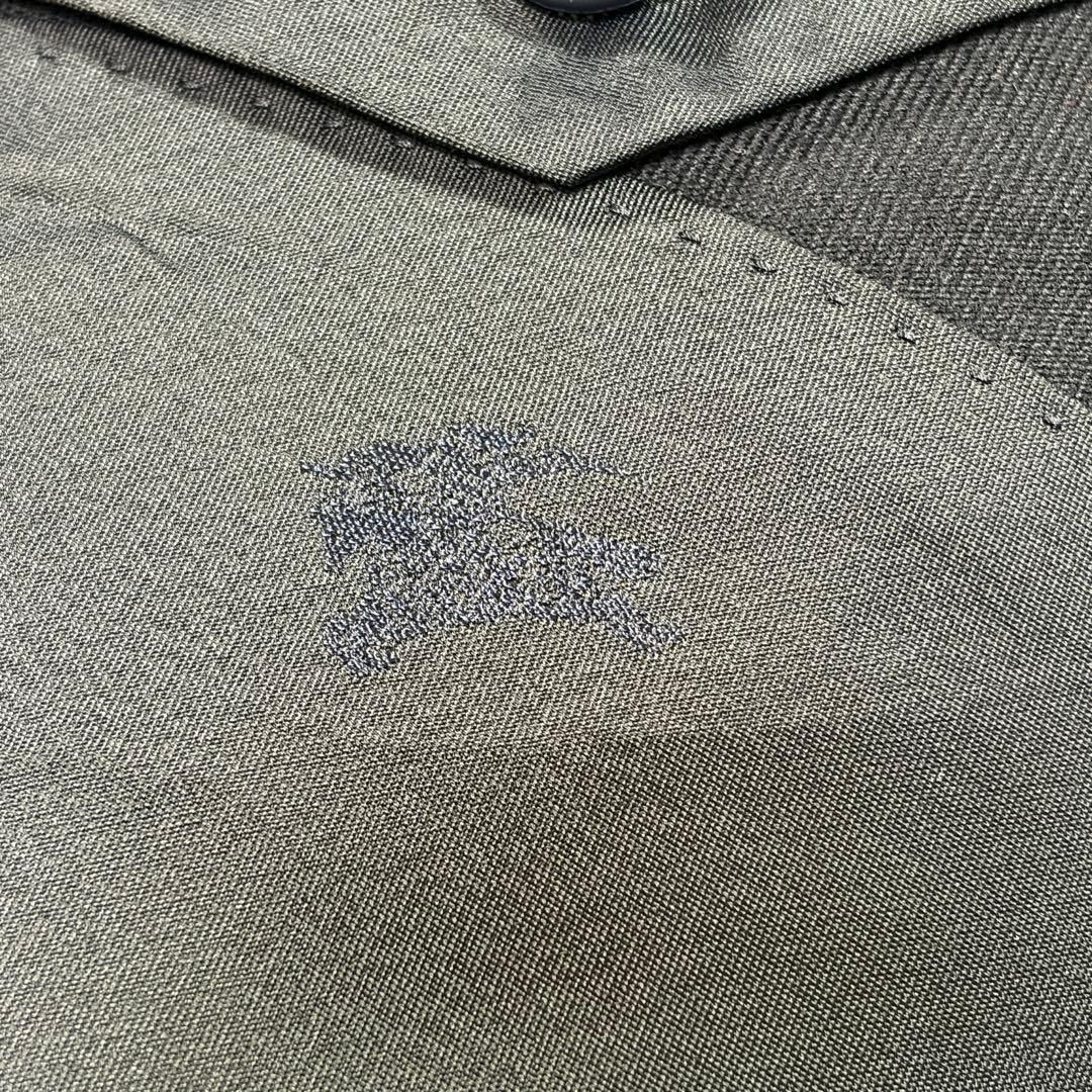 極美品 バーバリー 紺ブレ 刻印金ボタン ネイビー ダブル Mサイズ