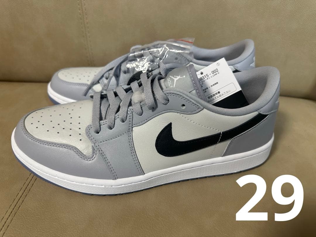 【新品未使用】NIKE エアジョーダン1 ゴルフ　ウルフグレー　29cm