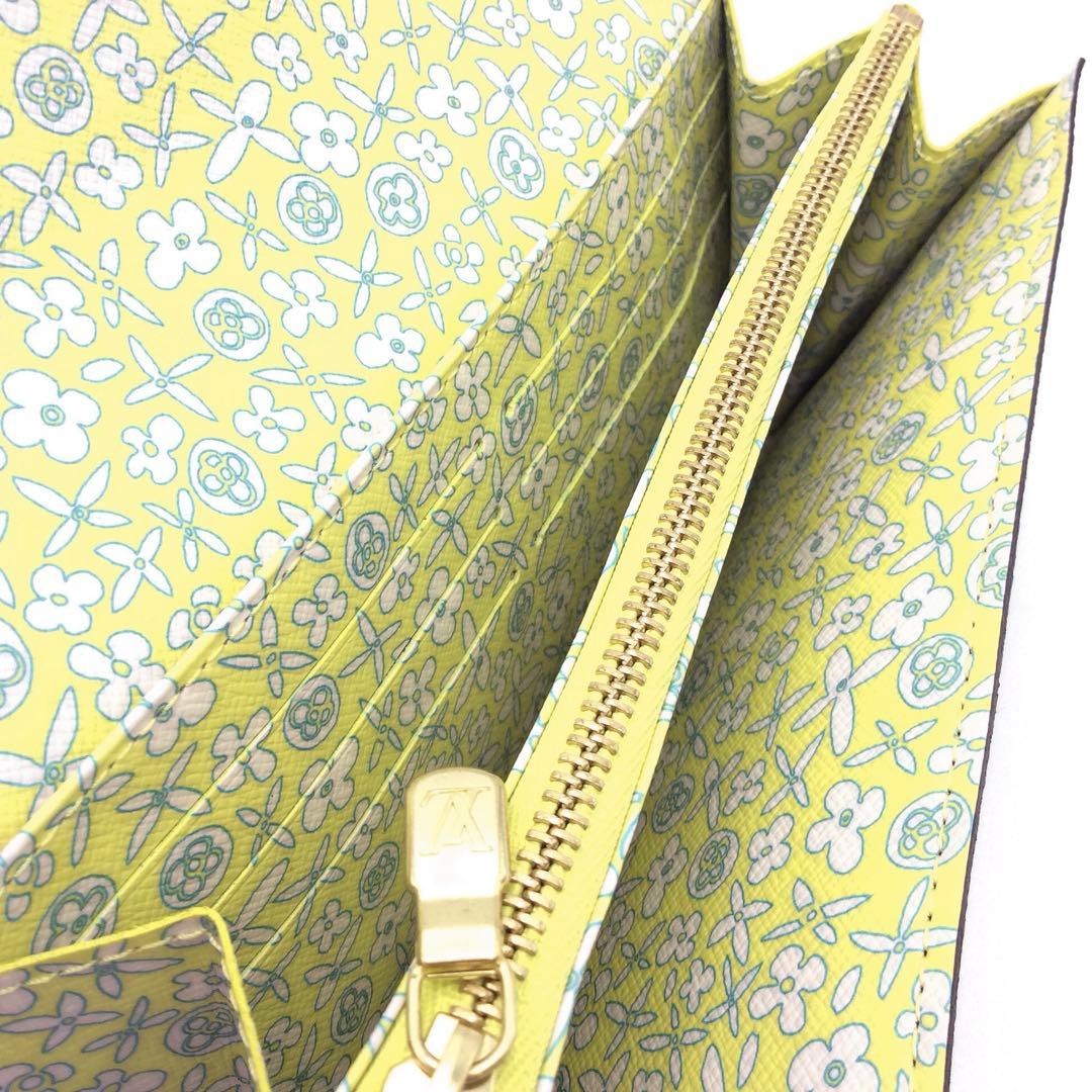 ルイヴィトン モノグラム フルリ ポルトフォイユ サラ 長財布 ヴェール